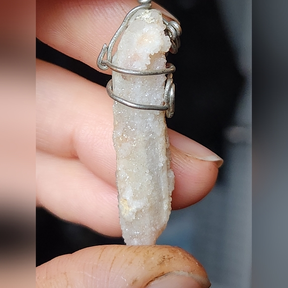 Beautiful Druzy Quarts Neclace Pendant Hand-made - Picture 3 of 10